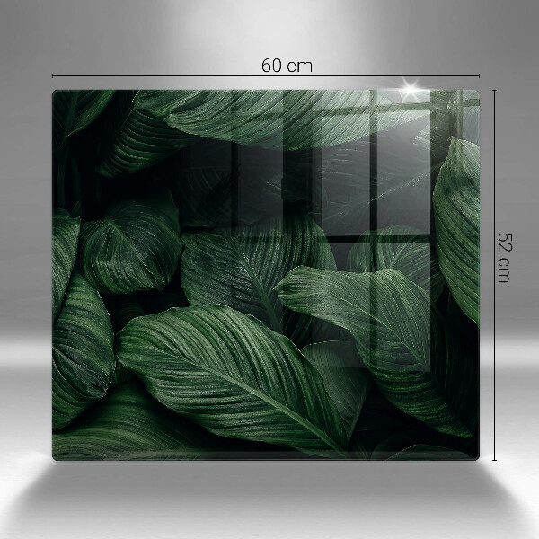 Copertura piano induzione Foglie scure