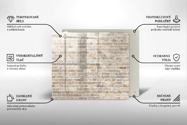 Copertura piano induzione Muro di mattoni luminosi