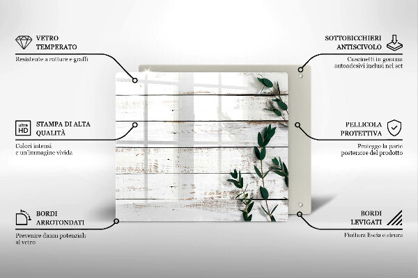 Copertura piano induzione Vecchie tavole e foglie