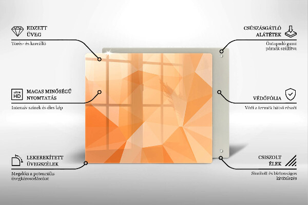 Copri piano cottura Sfondo geometrico