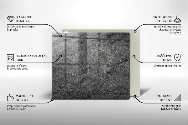 Copri piano cottura Trama di pietra