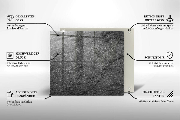 Copri piano cottura Trama di pietra
