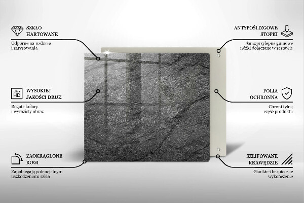 Copri piano cottura Trama di pietra