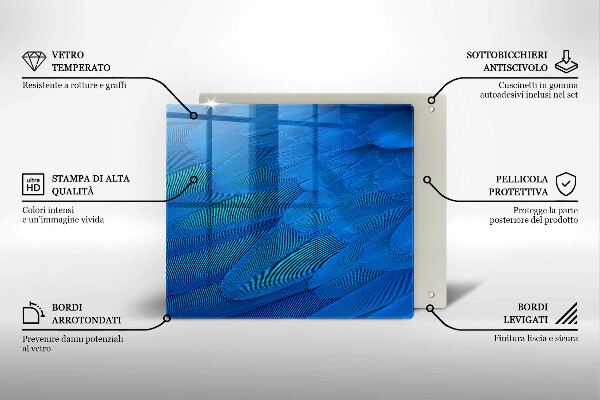 Copri piano cottura Piume di uccelli