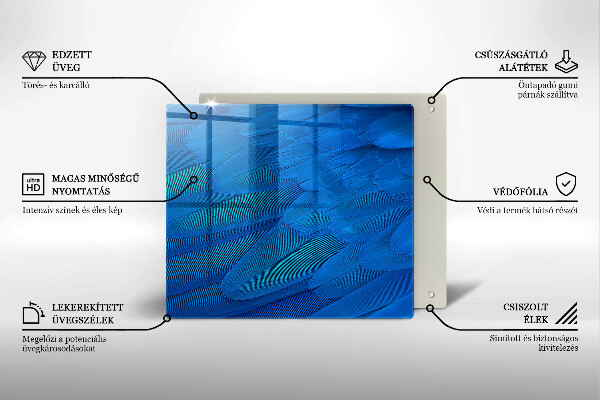 Copri piano cottura Piume di uccelli