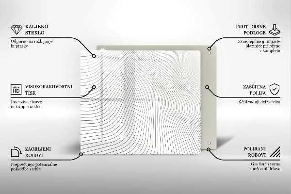 Copri piano cottura Modello di linee moderne