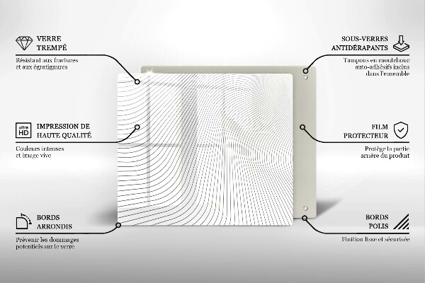 Copri piano cottura Modello di linee moderne