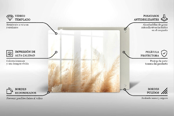 Copri piano cottura Erba della pampa