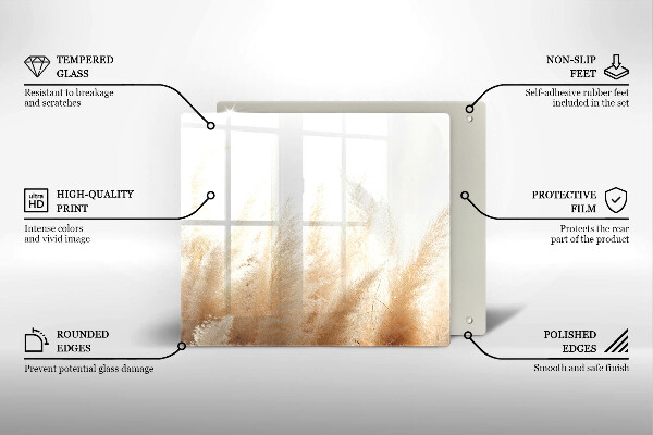 Copri piano cottura Erba della pampa