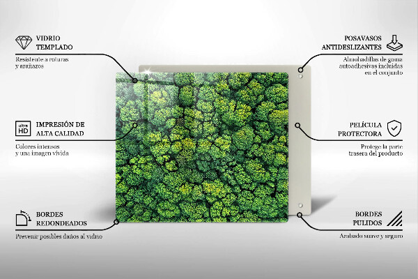 Proteggi piano induzione Pianta di muschio naturale