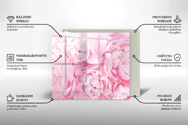 Proteggi piano induzione Peonie delicate