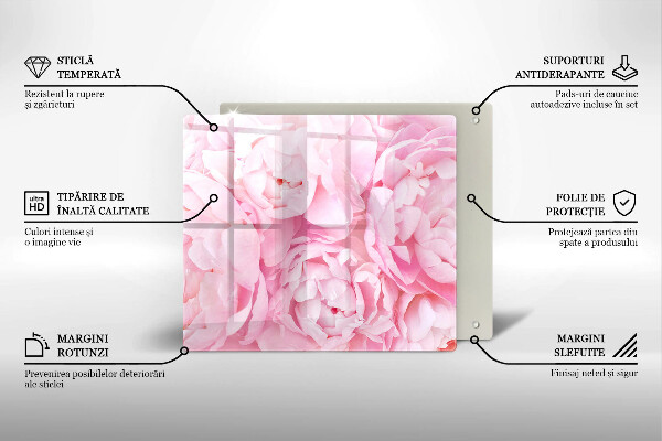 Proteggi piano induzione Peonie delicate