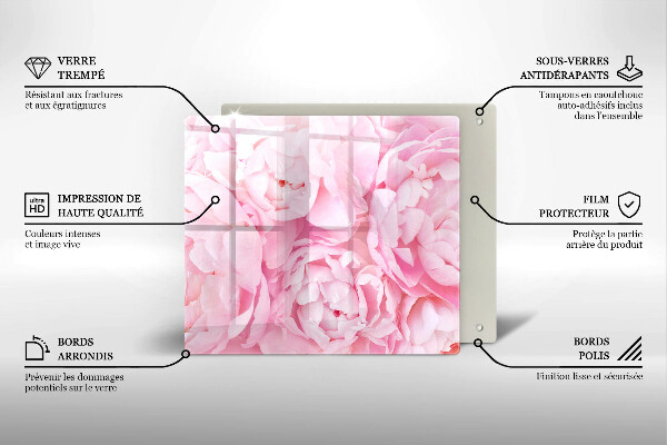 Proteggi piano induzione Peonie delicate