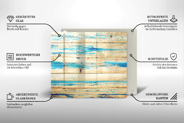 Copri piano cottura Tavole di legno retrò