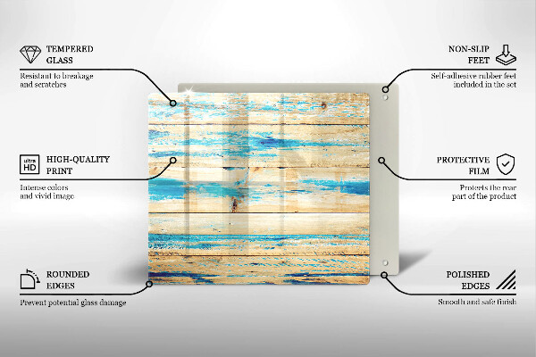 Copri piano cottura Tavole di legno retrò