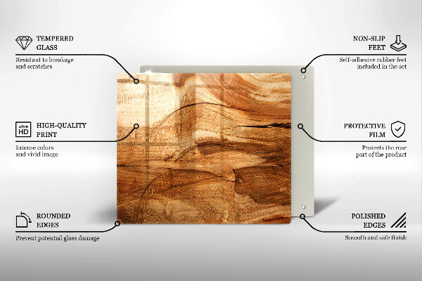 Copri piano cottura Struttura della tavola di legno