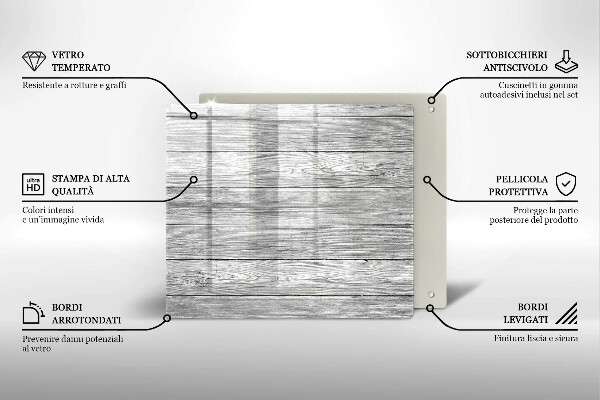 Copri piano cottura Vecchie tavole di legno