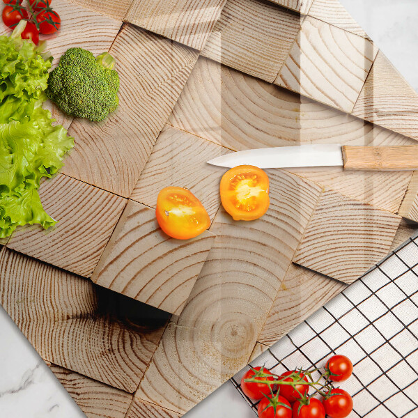 Protezione piano cottura Quadrati di legno