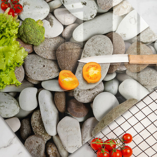 Copri piano cottura Sfondo di piccole pietre