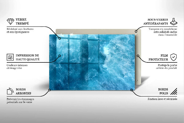 Copri piano cottura Acqua blu