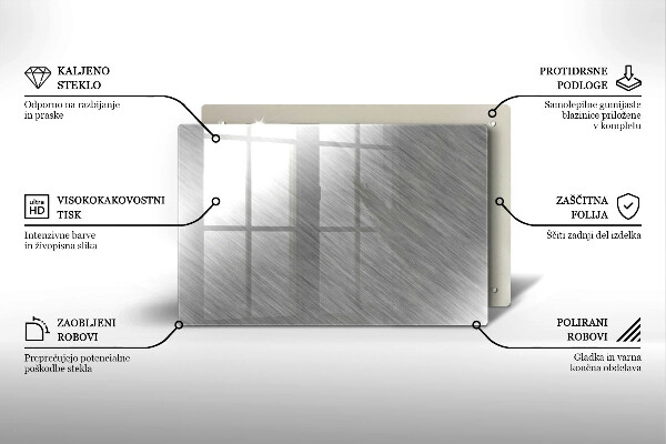 Copri piano cottura Sfondo con struttura in metallo