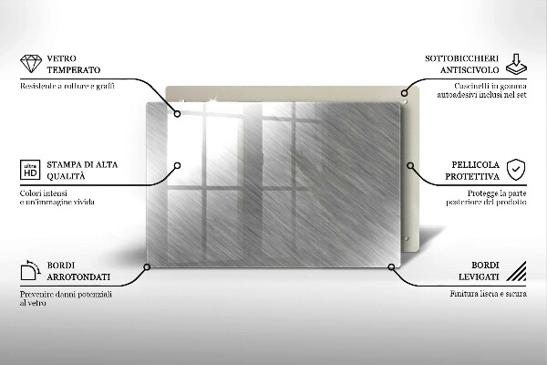 Copri piano cottura Sfondo con struttura in metallo