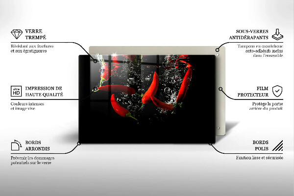 Copri piano cottura Peperoncini in acqua