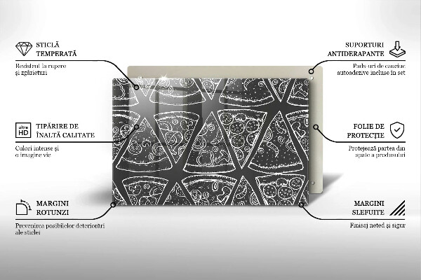 Copri piano cottura Illustrazione della pizza