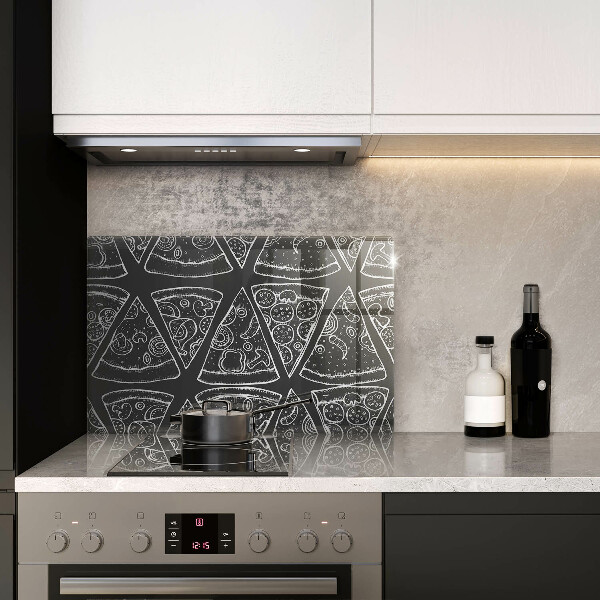 Copri piano cottura Illustrazione della pizza