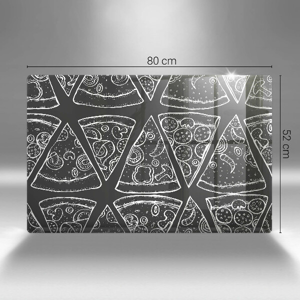 Copri piano cottura Illustrazione della pizza