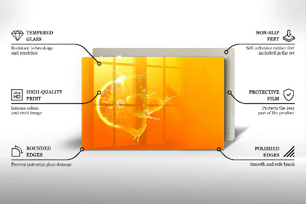 Protezione piano cottura Succoso frutto arancione