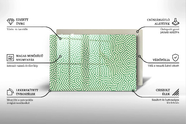 Copri piano cottura Linee astratte