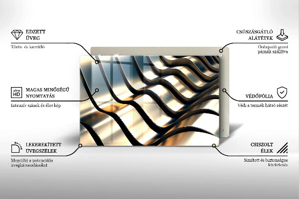 Copri piano cottura Forme metalliche 3D