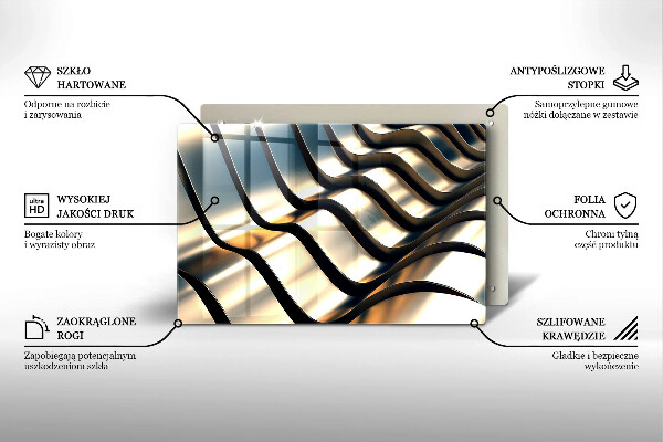 Copri piano cottura Forme metalliche 3D