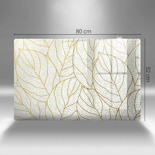 Copri piano cottura Modello di foglie line-art