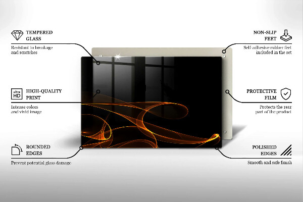 Copri piano cottura Linee astratte