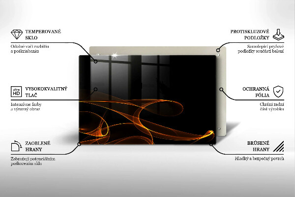 Copri piano cottura Linee astratte
