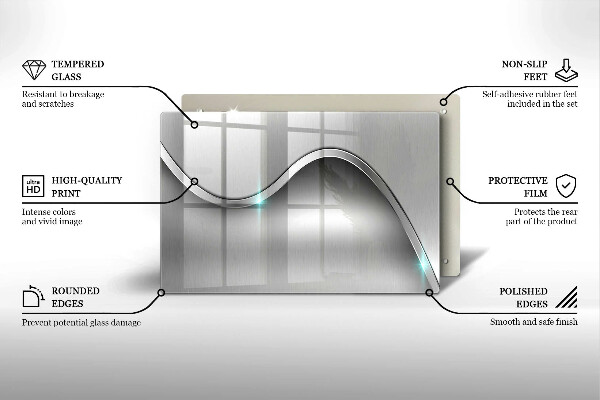 Copri piano cottura Astrazione del metallo