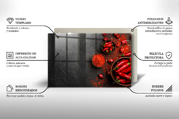 Copri piano cottura Peperoncini rossi