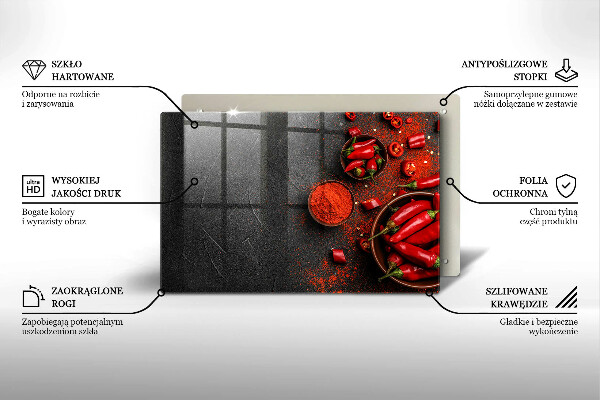 Copri piano cottura Peperoncini rossi