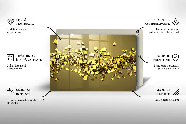 Copri piano cottura Geometria astratta 3D