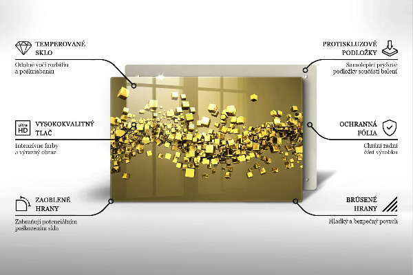 Copri piano cottura Geometria astratta 3D