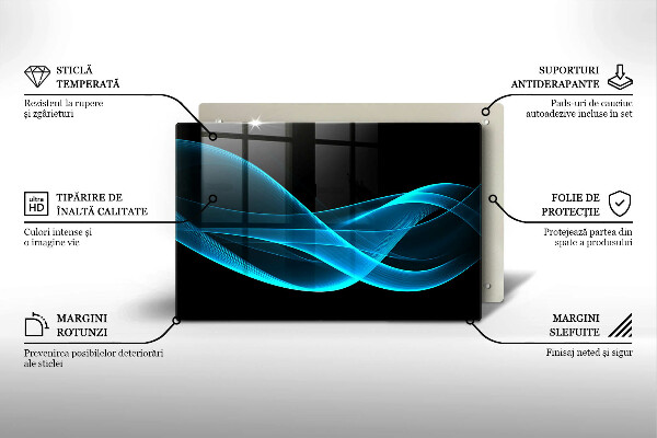 Protezione piano induzione Astrazione blu