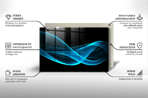 Protezione piano induzione Astrazione blu