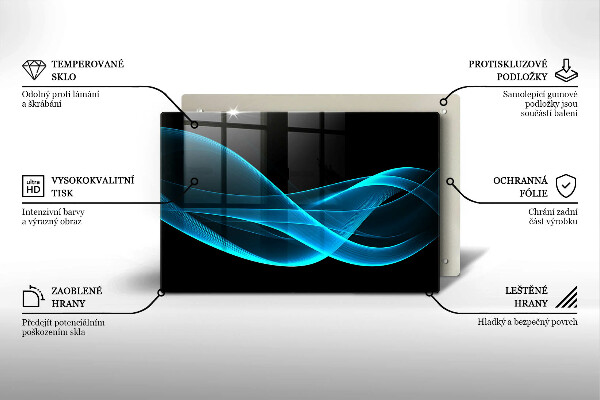 Protezione piano induzione Astrazione blu