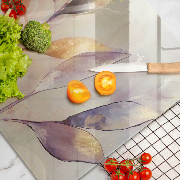 Protezione piano induzione Foglie boho dipinte