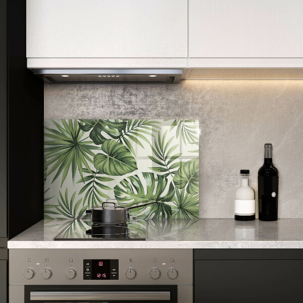 Protezione piano induzione Monstera lascia l'illustrazione