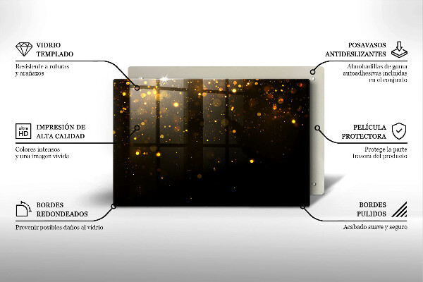 Copri piano cottura Scintillio d'oro