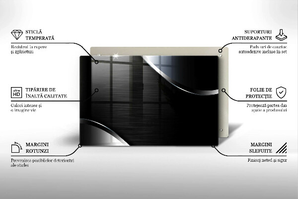 Copri piano cottura Astrazione del metallo