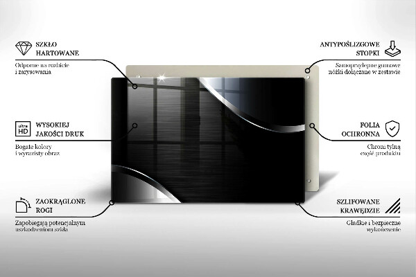 Copri piano cottura Astrazione del metallo